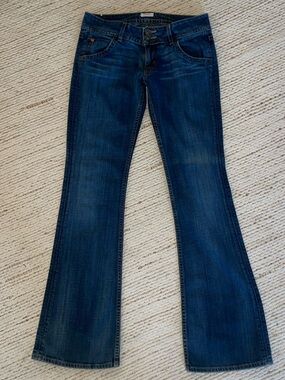 Hudson Jeans Dark Blue Flare Wide Leg Jeans